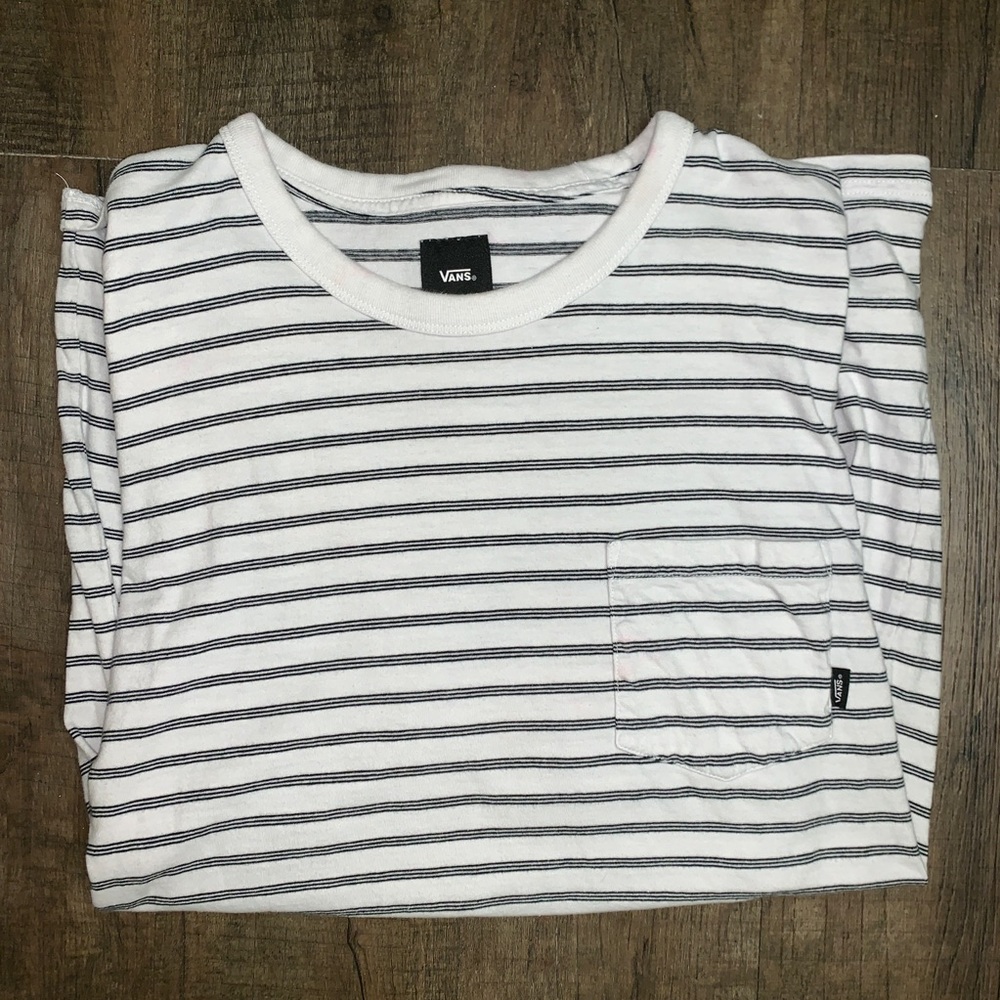 Vans Striped Crew Neck T-Shirt